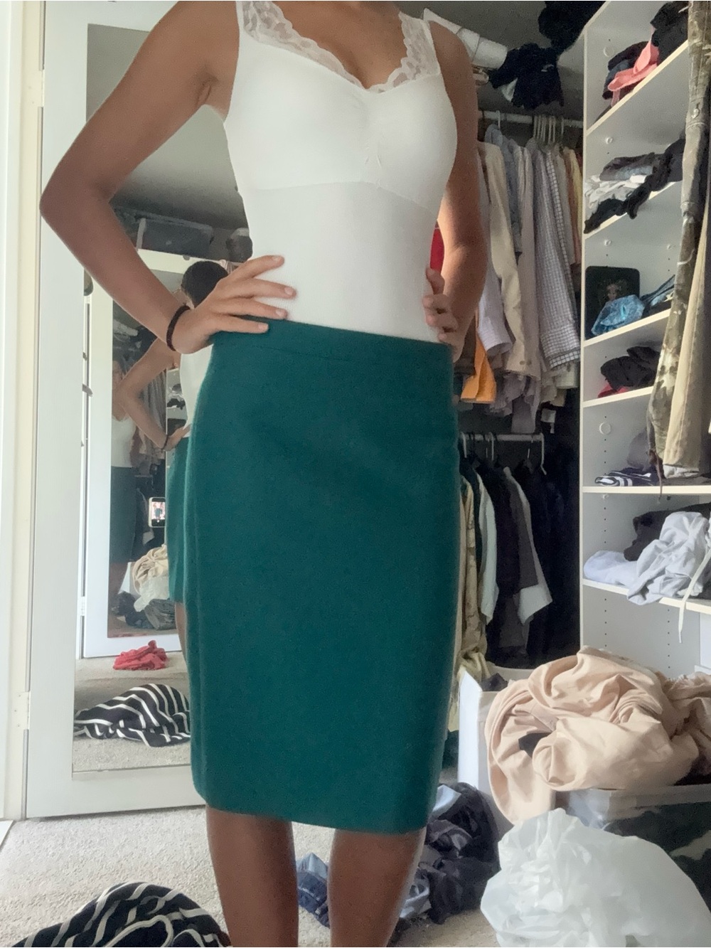 J. Crew Teal Pencil Skirt